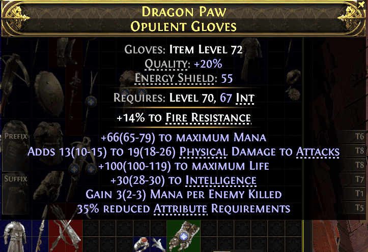Dragon Paw Opulent Gloves#673158