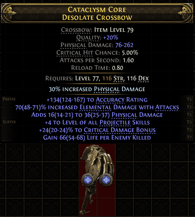 Cataclysm Core Desolate Crossbow#344961