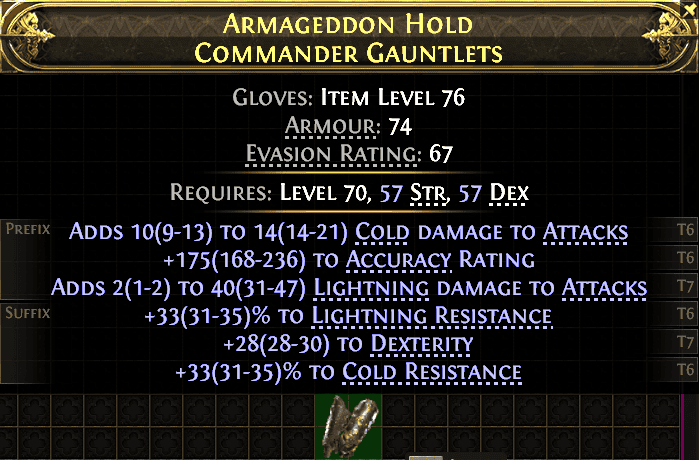 Armageddon Hold Commander Gauntlets#564726