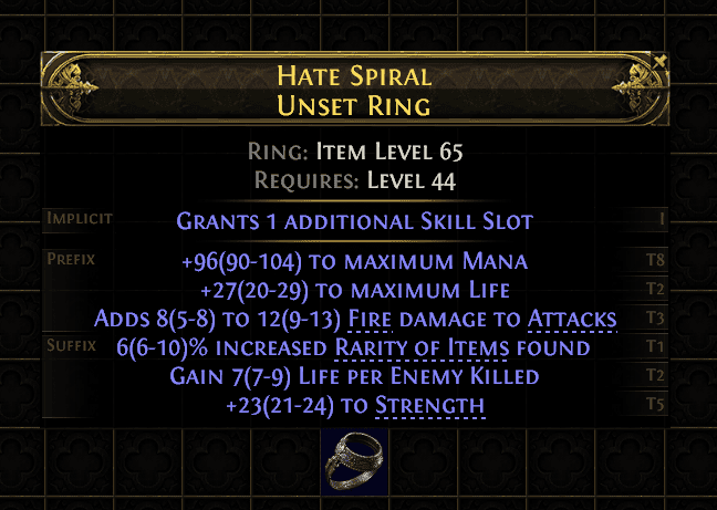 Hate Spiral Unset Ring#557551