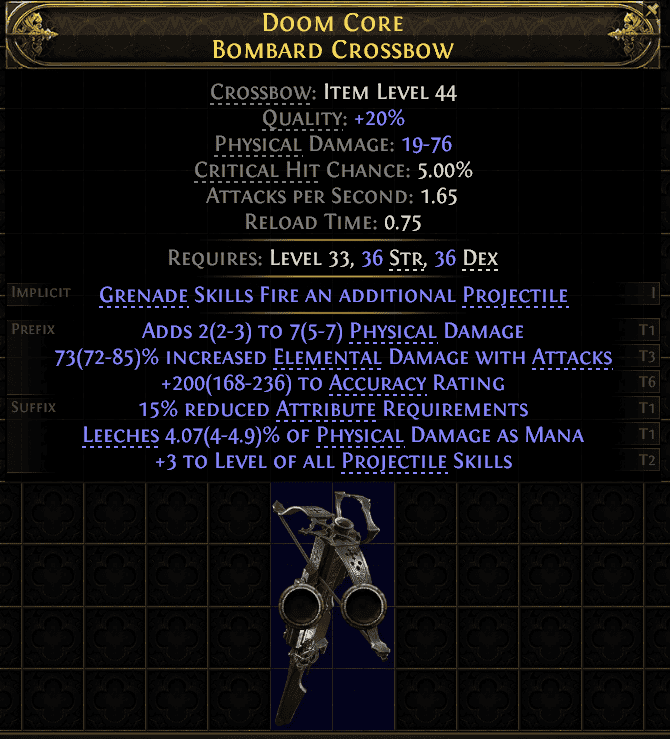 Doom Core Bombard Crossbow#926369