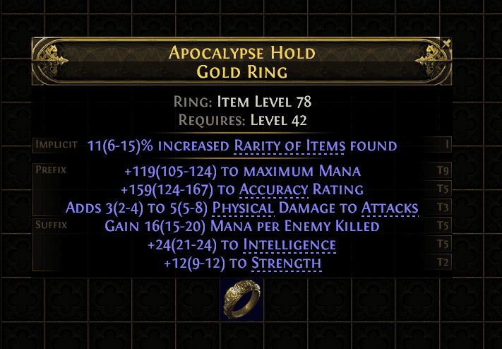 Apocalypse Hold Gold Ring#457736