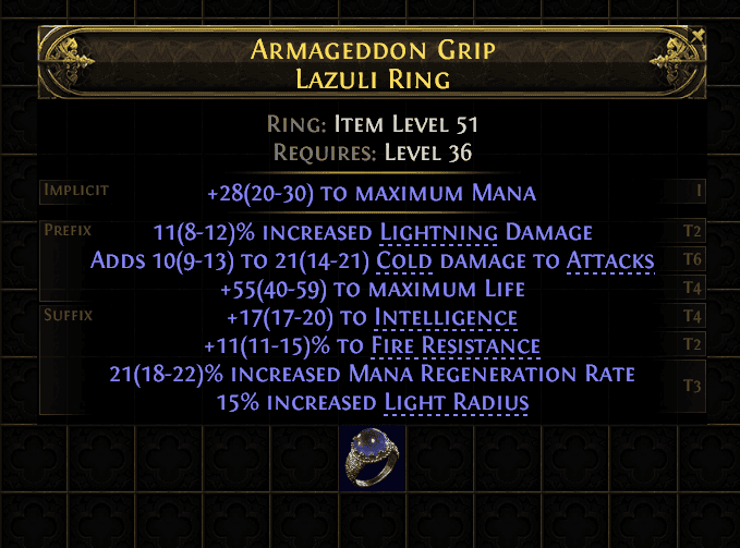Armageddon Grip Lazuli Ring#401848