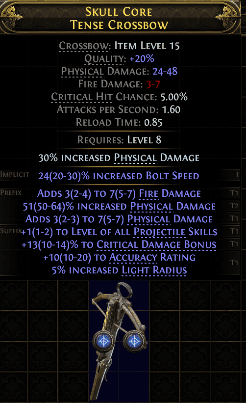 Skull Core Tense Crossbow#255747