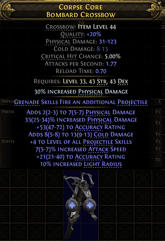 Corpse Core Bombard Crossbow#621832