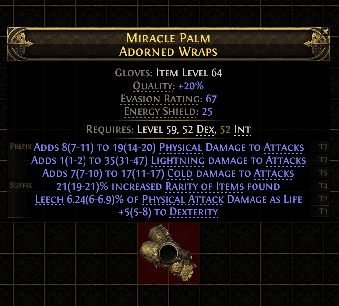 Miracle Palm Adorned Wraps#80337