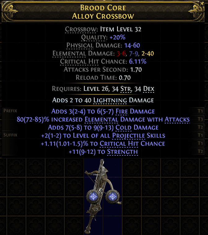 Brood Core Alloy Crossbow#345977