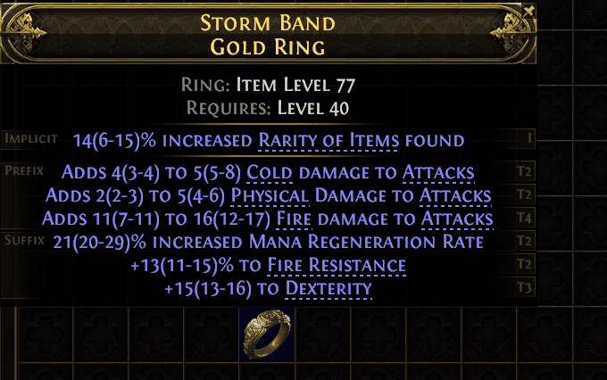 Storm Band Gold Ring#196268