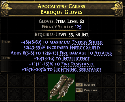 Apocalypse Caress Baroque Gloves#499434
