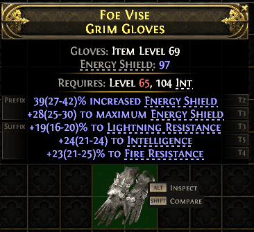 Foe Vise Grim Gloves#453940