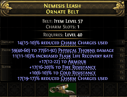 Nemesis Leash Ornate Belt#338582
