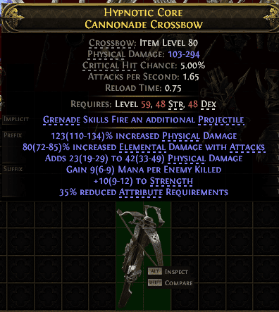 Hypnotic Core Cannonade Crossbow#213853
