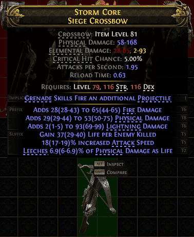 Storm Core Siege Crossbow#387424