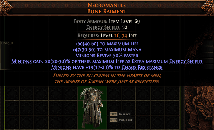 Necromantle Bone Raiment#565917