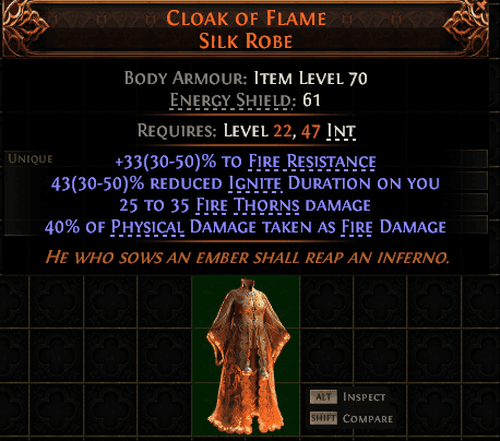 Cloak Of Flame Silk Robe#891087