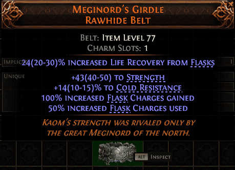 Meginord'S Girdle Rawhide Belt#471512
