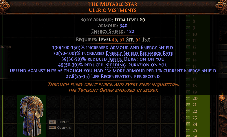 The Mutable Star Cleric Vestments#473453