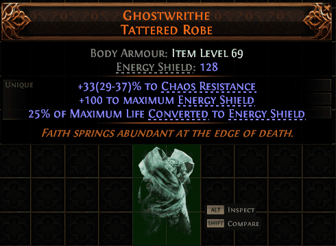 Ghostwrithe Tattered Robe#787629