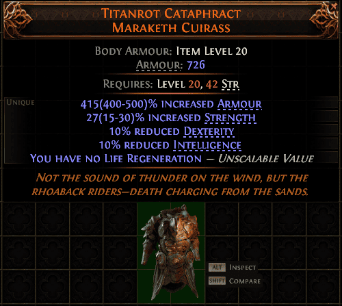 Titanrot Cataphract Maraketh Cuirass#462006