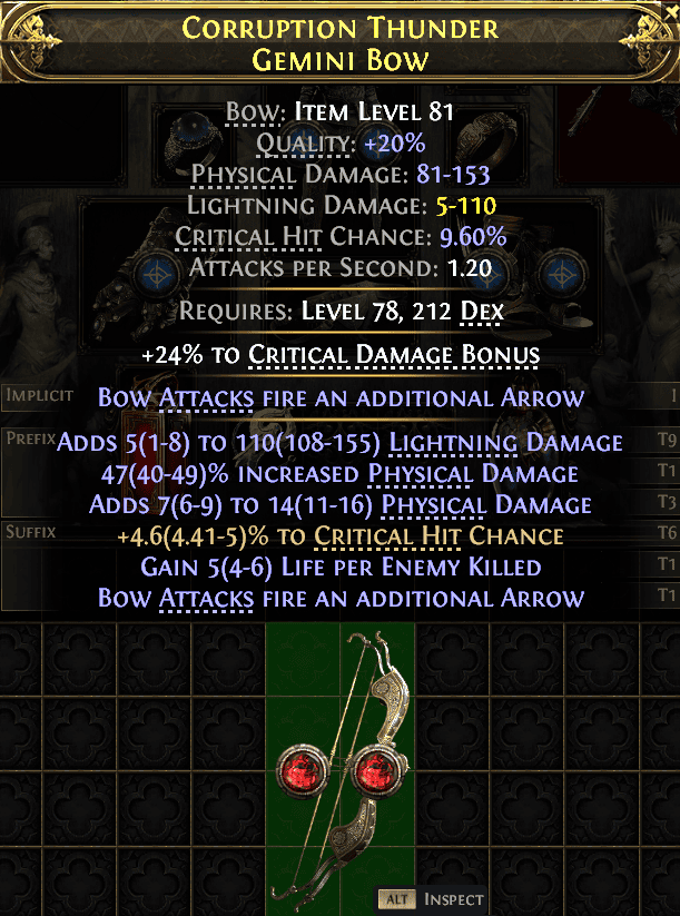Corruption Thunder Gemini Bow#701164