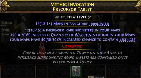 Mythic Invocation Precursor Tablet#981310