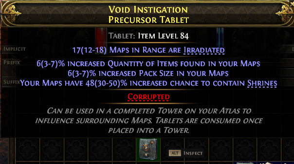 Void Instigation Precursor Tablet#266886