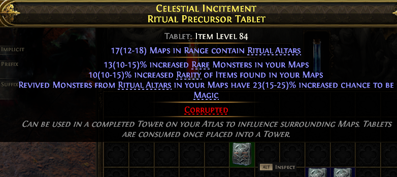 Celestial Incitement Ritual Precursor Tablet#728931