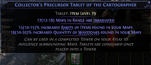 Collector'S Precursor Tablet Of The Cartographer#682638