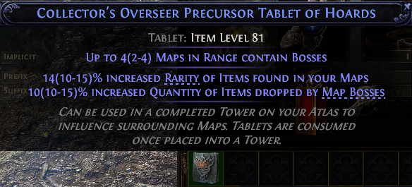 Collector'S Overseer Precursor Tablet Of Hoards#730744