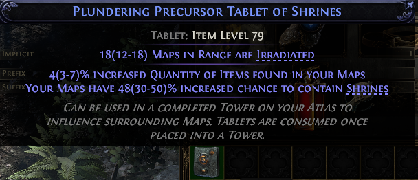 Plundering Precursor Tablet Of Shrines#316909