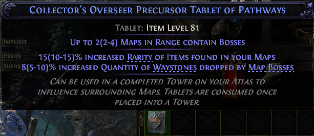 Collector'S Overseer Precursor Tablet Of Pathways#924990
