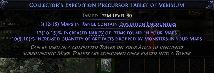 Collector'S Expedition Precursor Tablet Of Verisium#857040