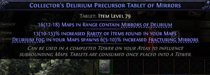 Collector'S Delirium Precursor Tablet Of Mirrors#188007