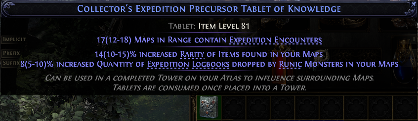 Collector'S Expedition Precursor Tablet Of Knowledge#326445
