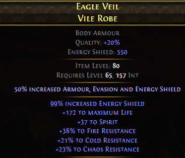 Eagle Veil Vile Robe