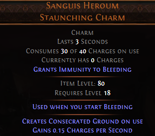 Sanguis Heroum Staunching Charm