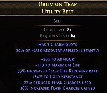 Oblivion Trap Utility Belt