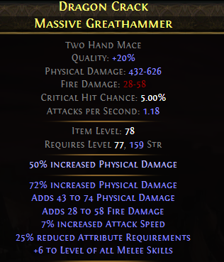 Dragon Crack Massive Greathammer