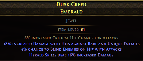 Dusk Creed Emerald