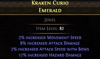 Kraken Curio Emerald