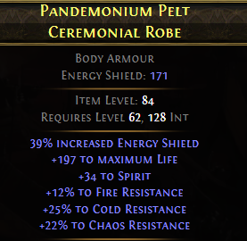 Pandemonium Pelt Ceremonial Robe