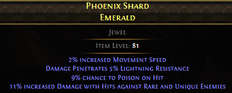Phoenix Shard Emerald