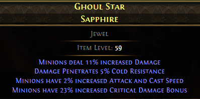 Ghoul Star Sapphire