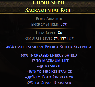 Ghoul Shell Sacramental Robe