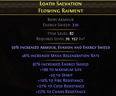 Loath Salvation Flowing Raiment