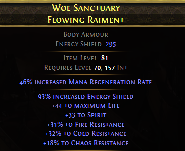 Woe Sanctuary Flowing Raiment