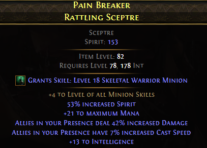 Pain Breaker Rattling Sceptre