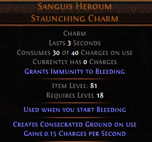 Sanguis Heroum Staunching Charm