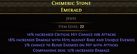 Chimeric Stone Emerald