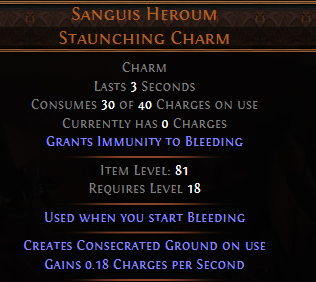 Sanguis Heroum Staunching Charm